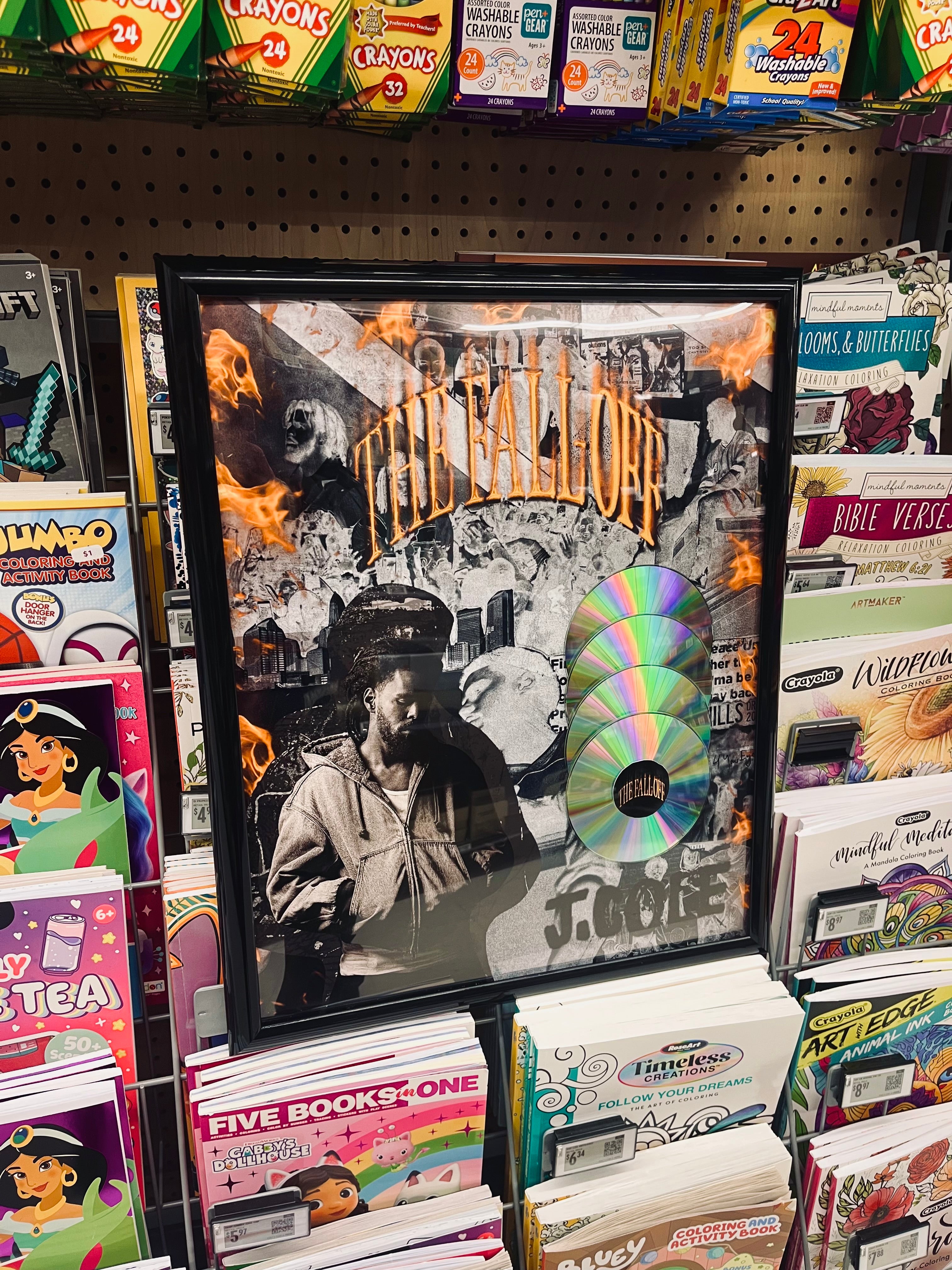 J.Cole “The Fall Off” Record Plaque