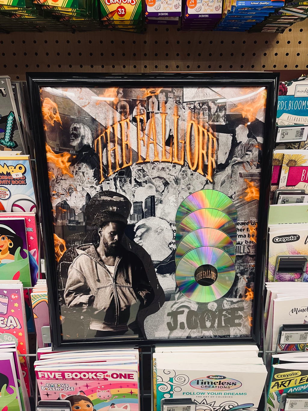 J.Cole “The Fall Off” Record Plaque