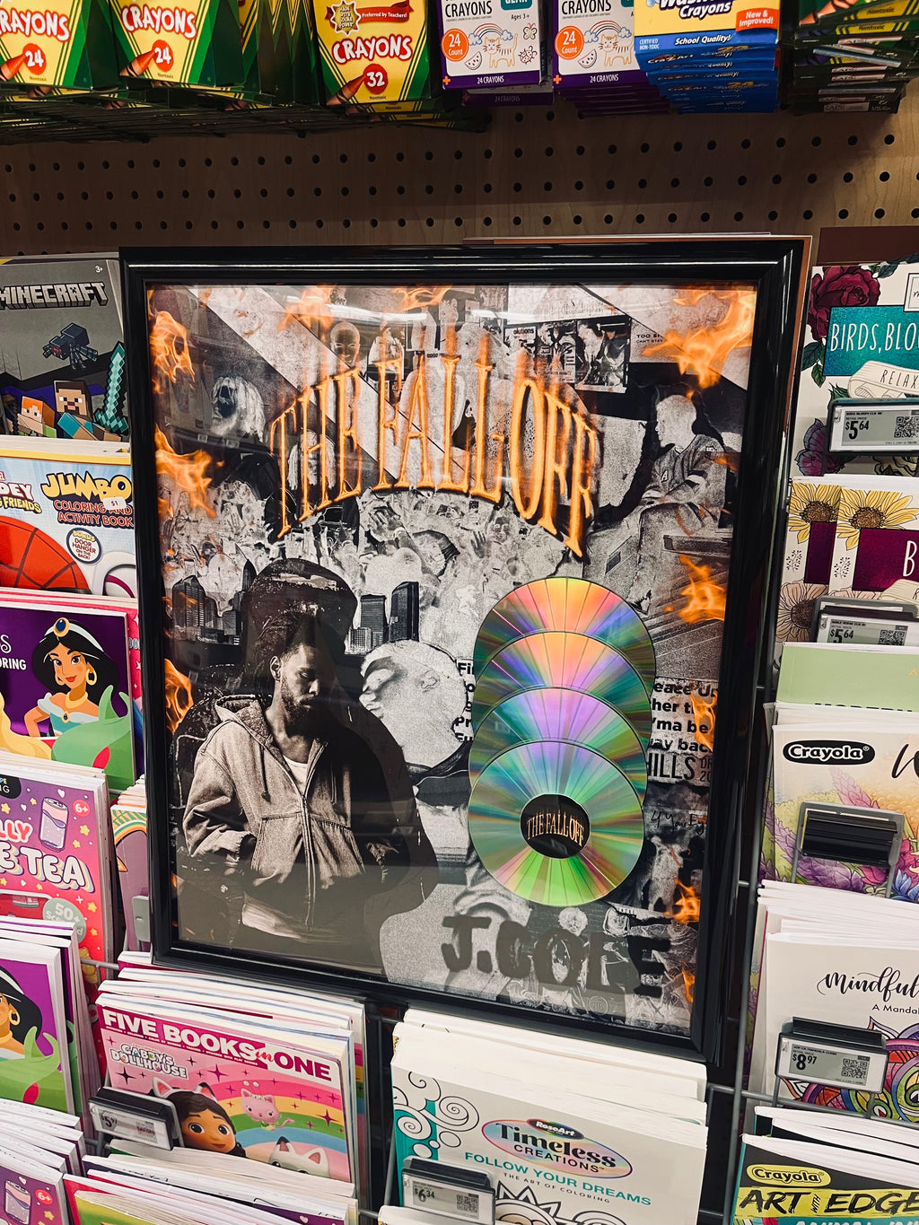 J.Cole “The Fall Off” Record Plaque
